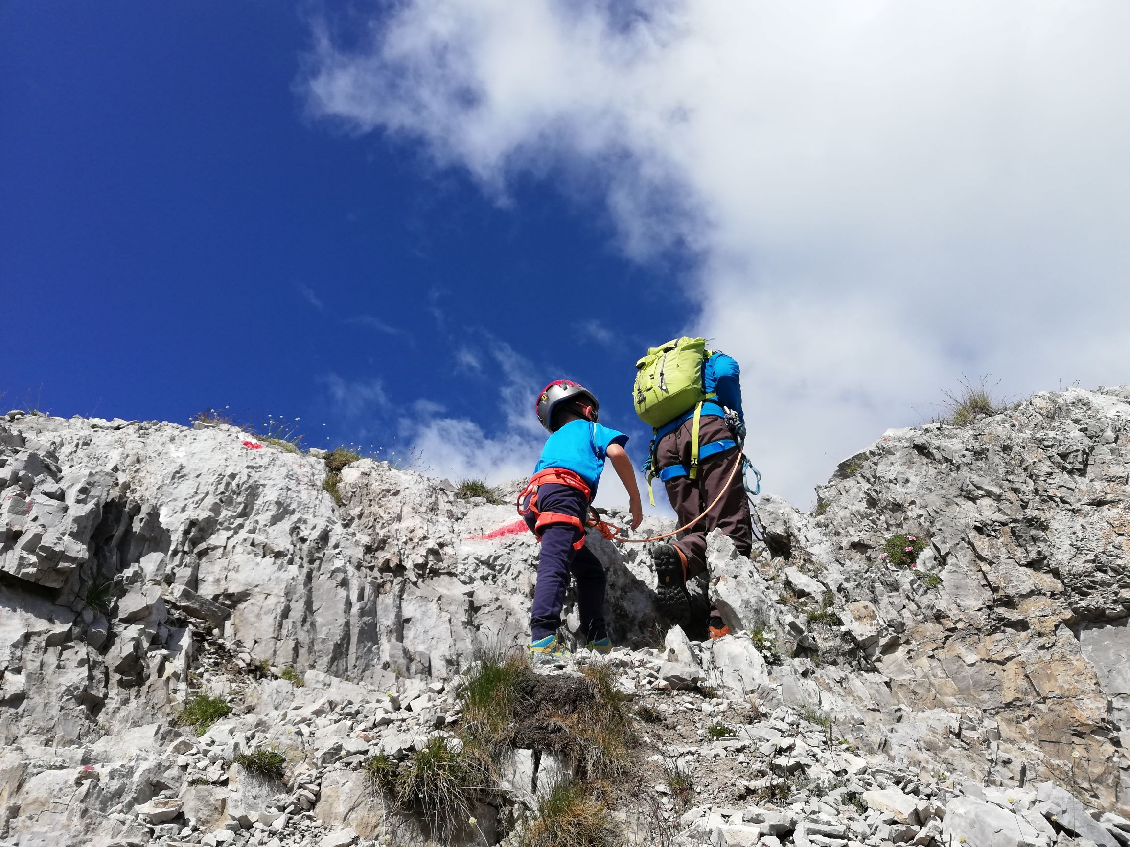 Via ferrata for children