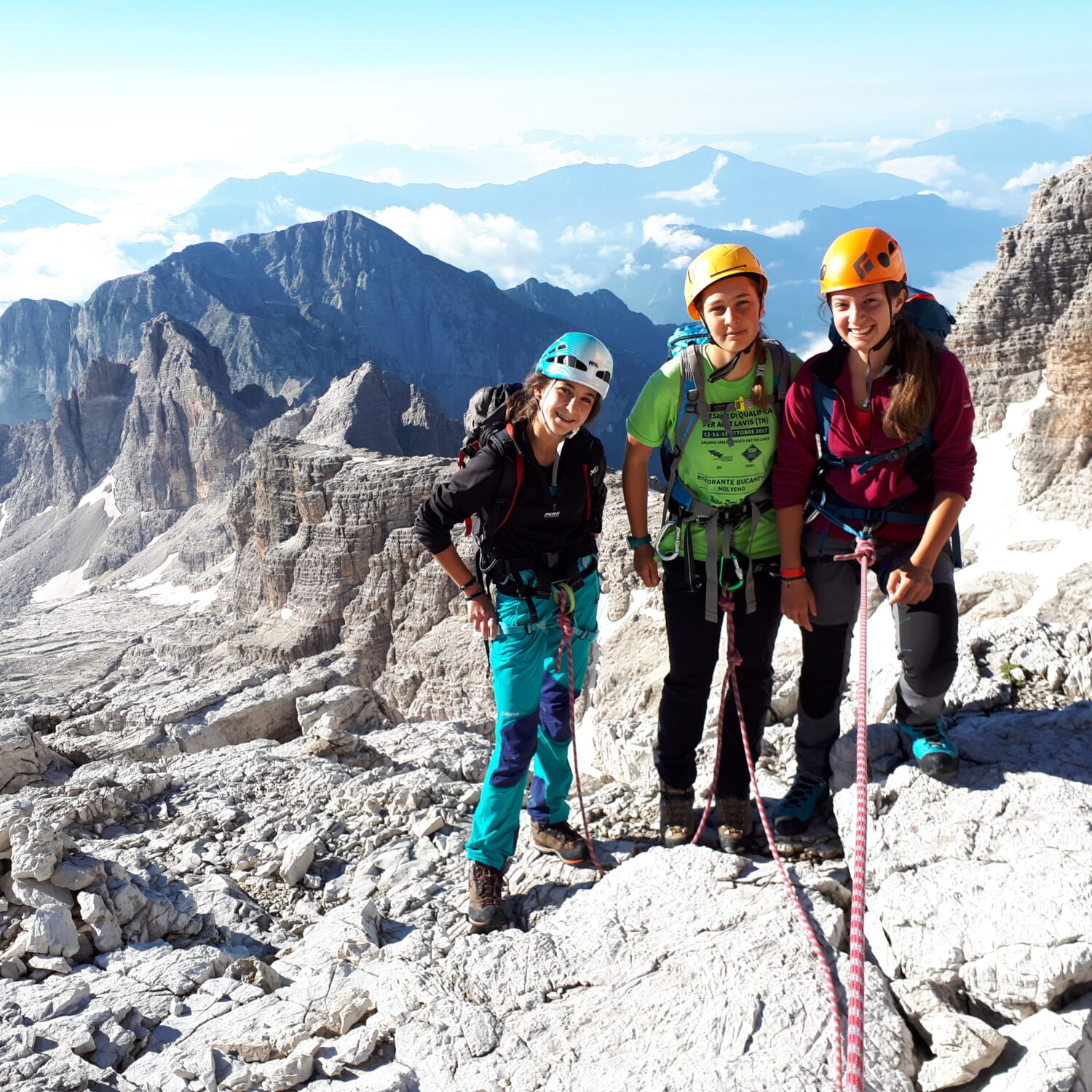 Attraversata cima Ambiez, cima Tosa