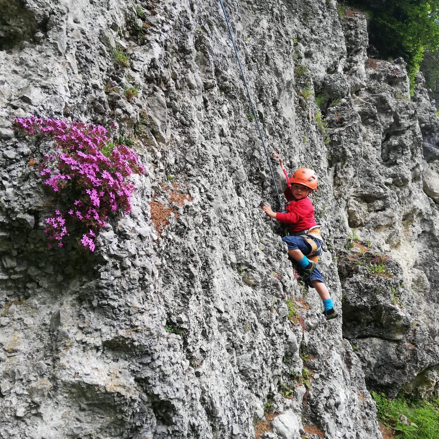 Minicorso di roccia per bambini/e