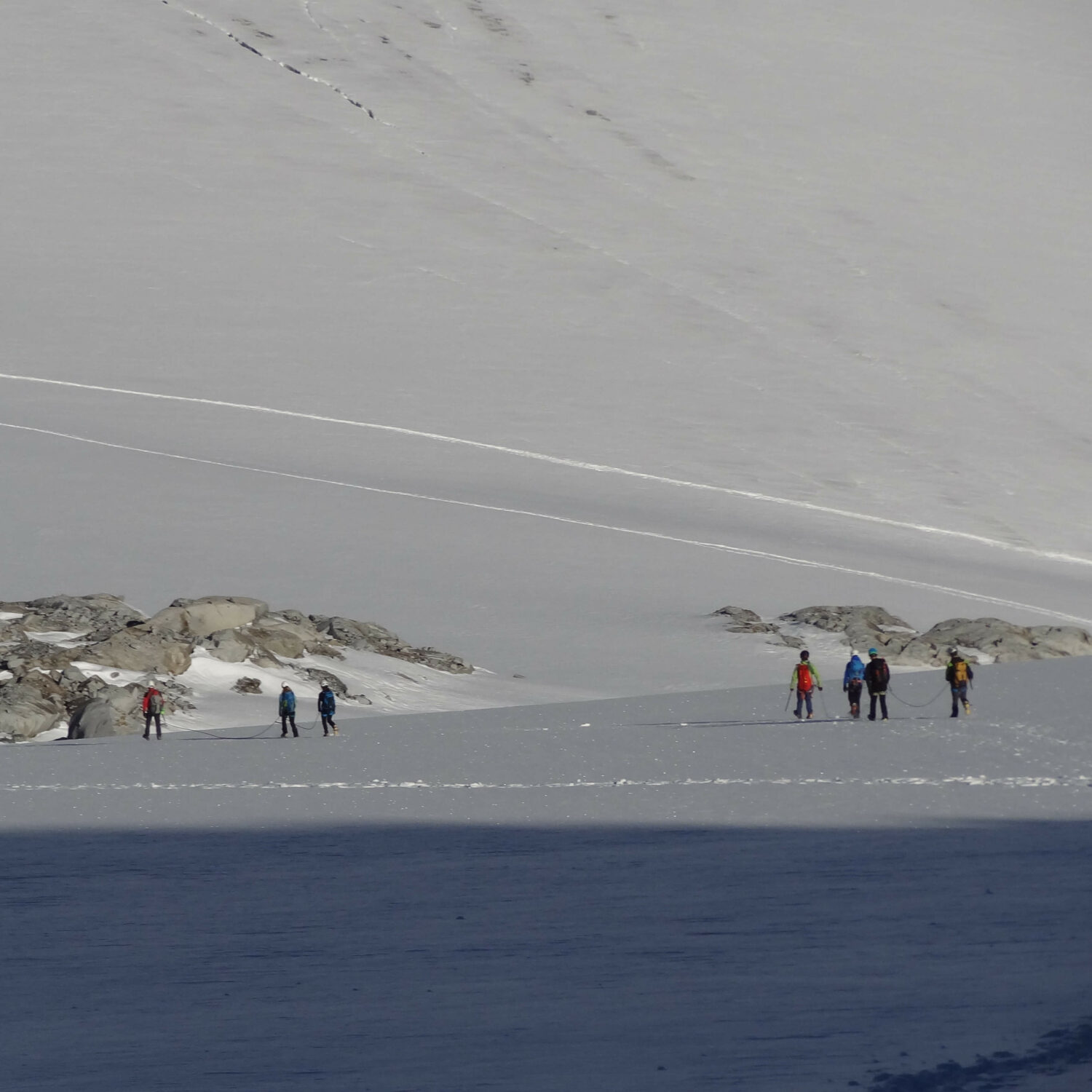 Lobbia refuge and  Cresta Croce