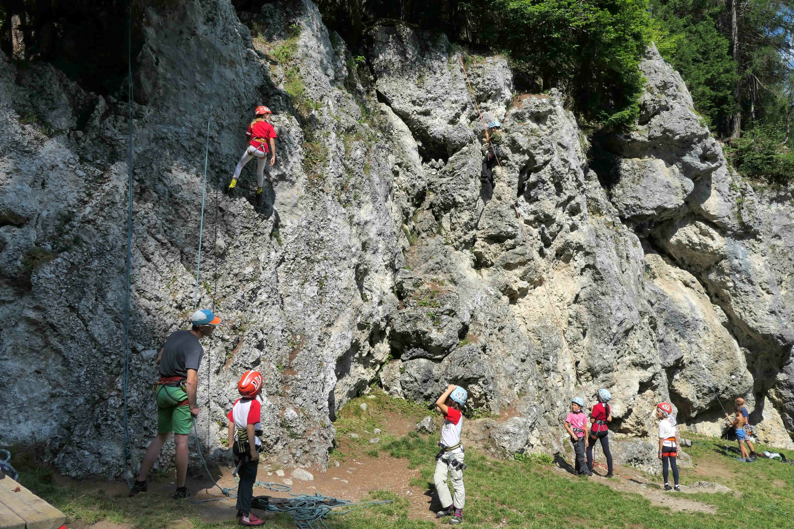Mini climbing course for children