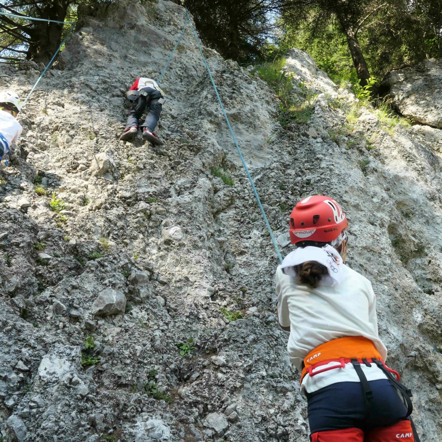 Mini climbing course for children