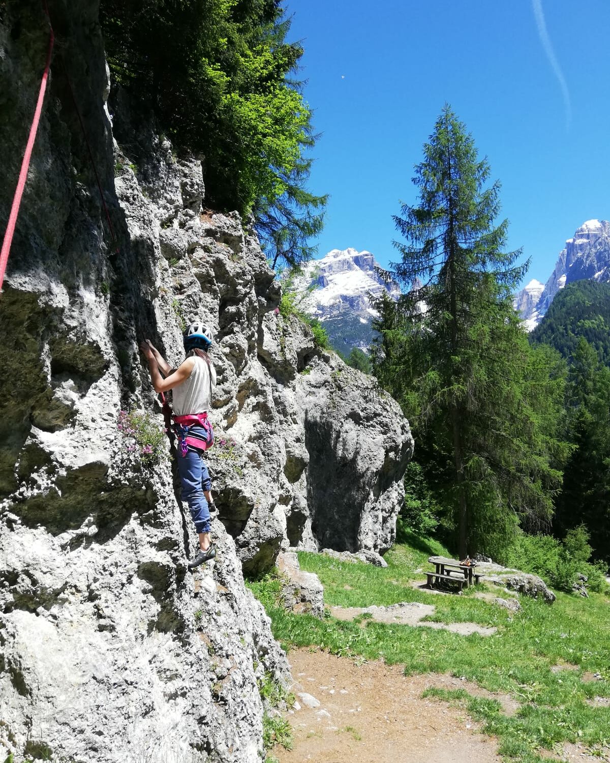 Minicorso di roccia per bambini/e