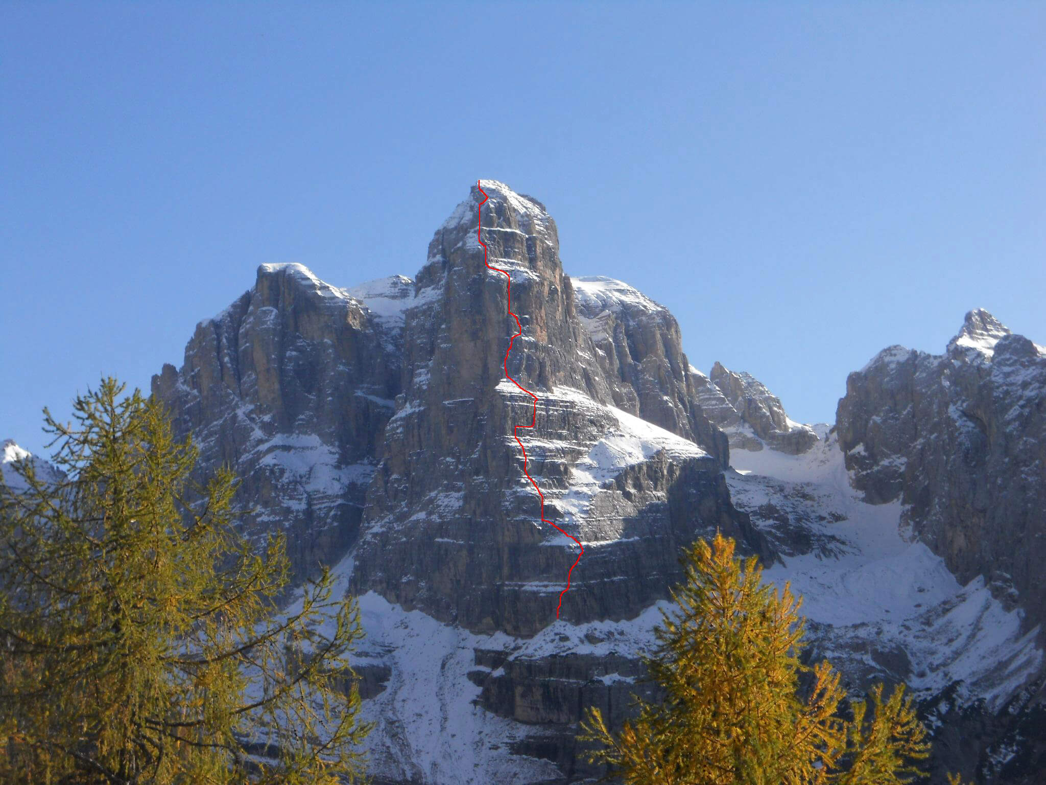 North corner of Crozzon di Brenta